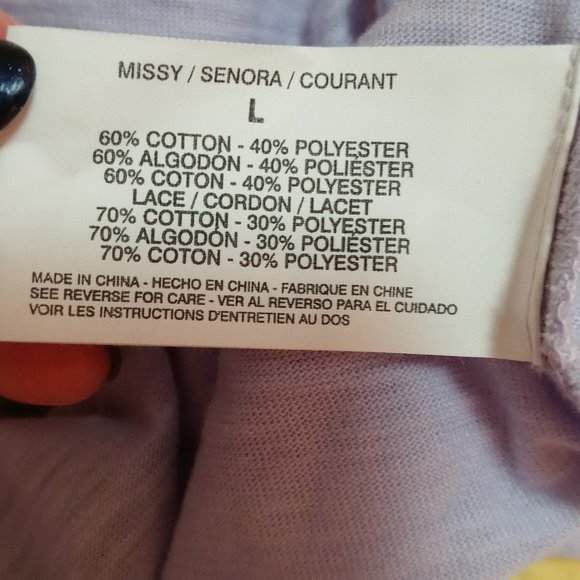 Women's Roll Tab Sleeve top Nine West Sz LRG NEW - Picture 9 of 9